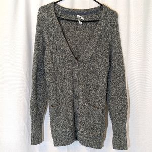 Aeropostale Thick Knit Grey Sweater Sz Small